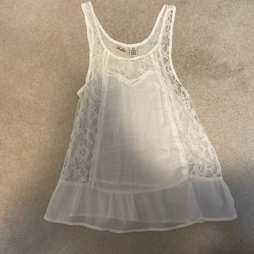 White tank top